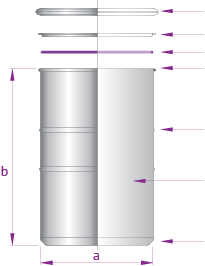 stainless steel drum diagram