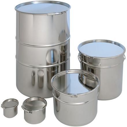 stainless steel open top drums